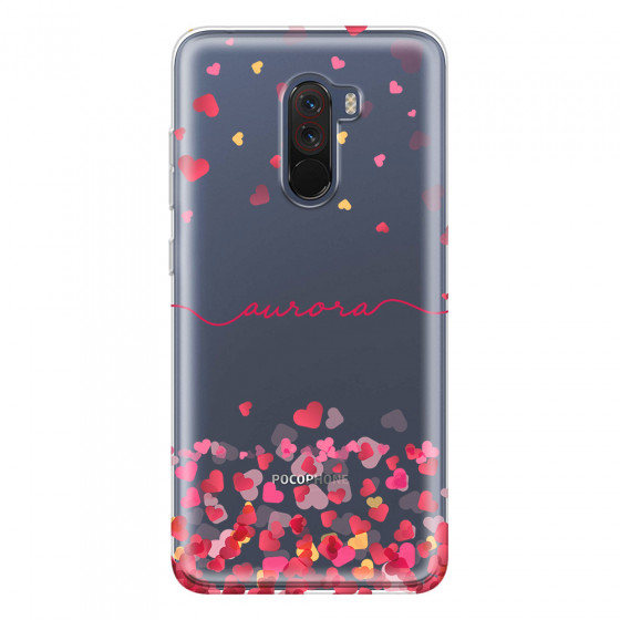 XIAOMI - Pocophone F1 - Soft Clear Case - Scattered Hearts