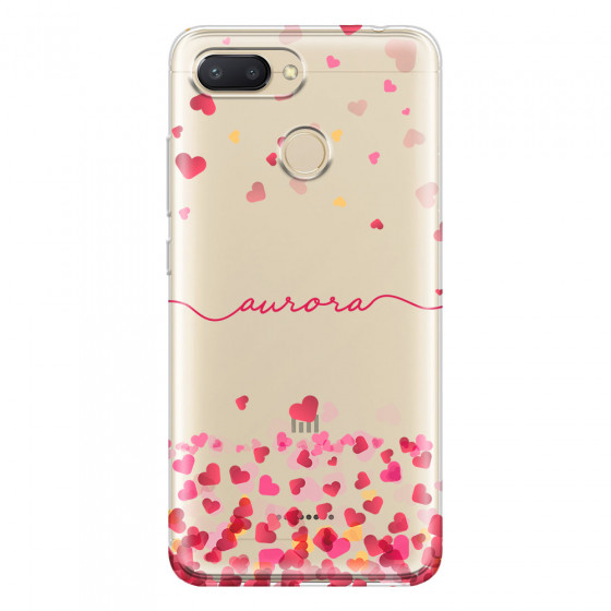 XIAOMI - Redmi 6 - Soft Clear Case - Scattered Hearts