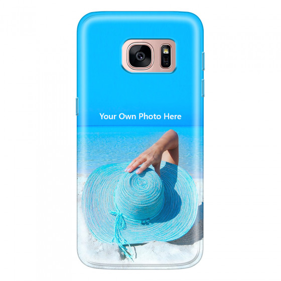SAMSUNG - Galaxy S7 - Soft Clear Case - Single Photo Case