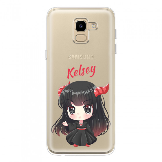 SAMSUNG - Galaxy J6 - Soft Clear Case - Chibi Kelsey
