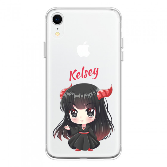 APPLE - iPhone XR - Soft Clear Case - Chibi Kelsey