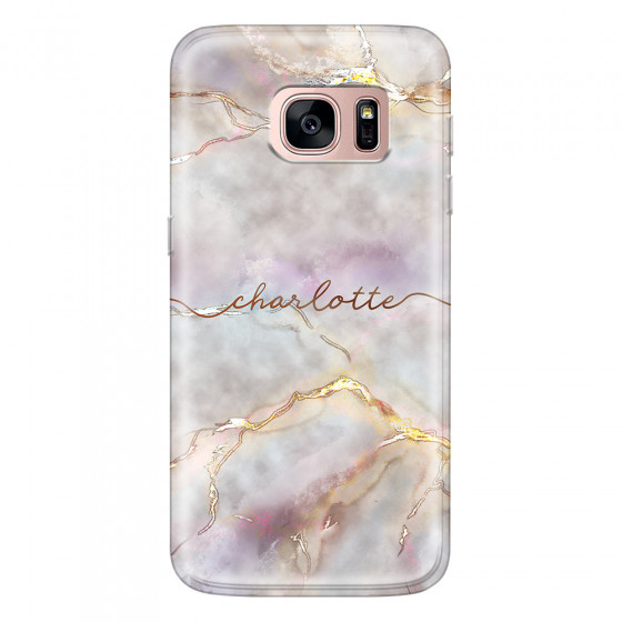 SAMSUNG - Galaxy S7 - Soft Clear Case - Marble Rootage
