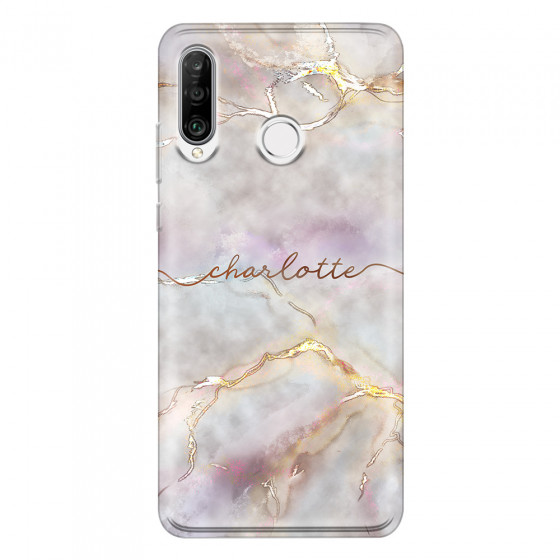 HUAWEI - P30 Lite - Soft Clear Case - Marble Rootage