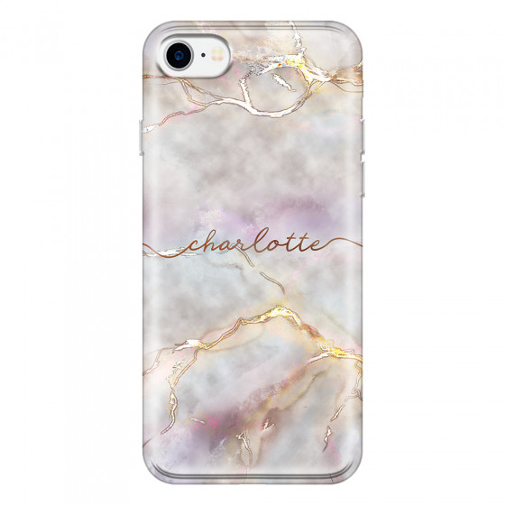 APPLE - iPhone 7 - Soft Clear Case - Marble Rootage