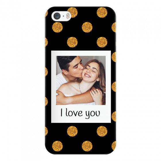 APPLE - iPhone 5S - 3D Snap Case - Single Love Dots Photo