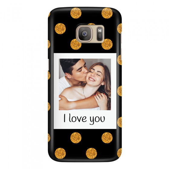SAMSUNG - Galaxy S7 - 3D Snap Case - Single Love Dots Photo