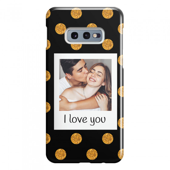 SAMSUNG - Galaxy S10e - 3D Snap Case - Single Love Dots Photo