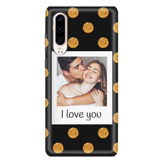HUAWEI - P30 - Soft Clear Case - Single Love Dots Photo