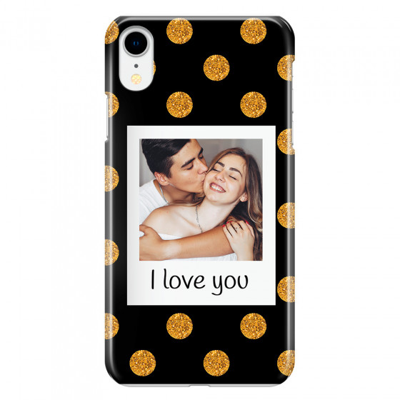 APPLE - iPhone XR - 3D Snap Case - Single Love Dots Photo