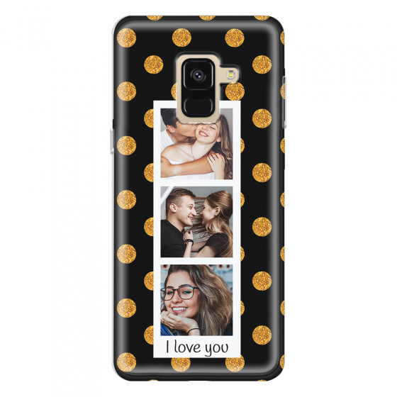 SAMSUNG - Galaxy A8 - Soft Clear Case - Triple Love Dots Photo