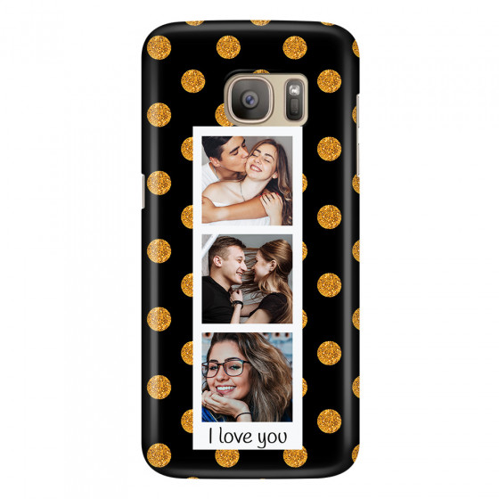 SAMSUNG - Galaxy S7 - 3D Snap Case - Triple Love Dots Photo