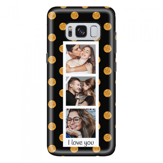 SAMSUNG - Galaxy S8 Plus - Soft Clear Case - Triple Love Dots Photo