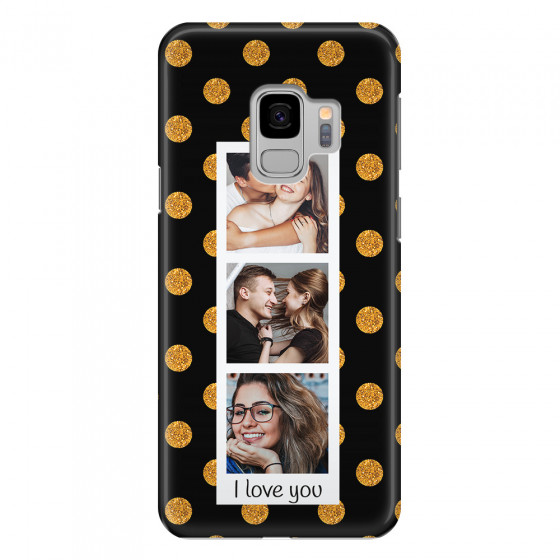 SAMSUNG - Galaxy S9 - 3D Snap Case - Triple Love Dots Photo