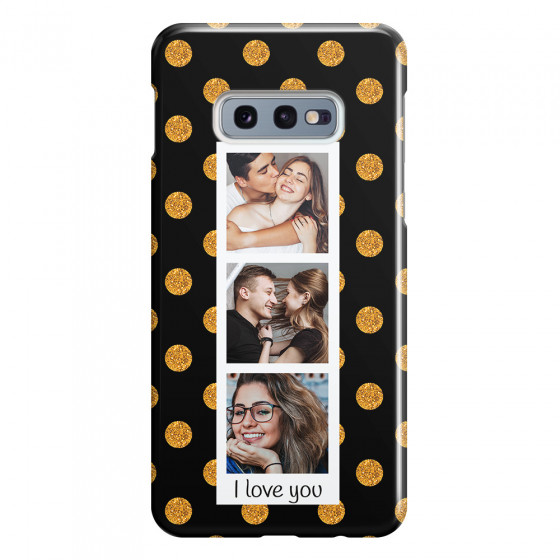 SAMSUNG - Galaxy S10e - 3D Snap Case - Triple Love Dots Photo