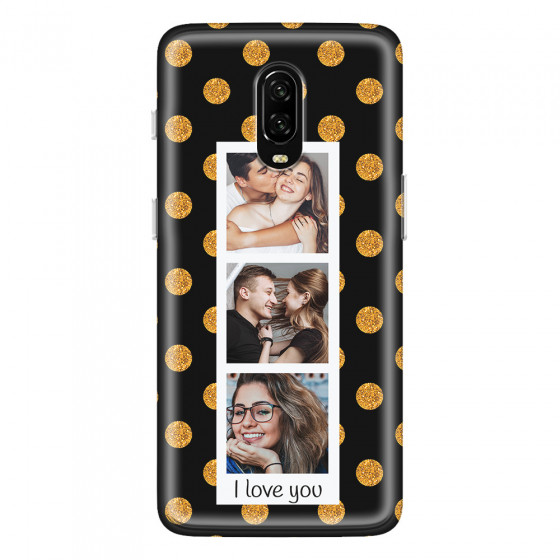 ONEPLUS - OnePlus 6T - Soft Clear Case - Triple Love Dots Photo