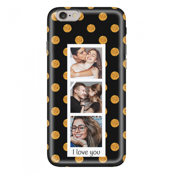 APPLE - iPhone 6S Plus - Soft Clear Case - Triple Love Dots Photo