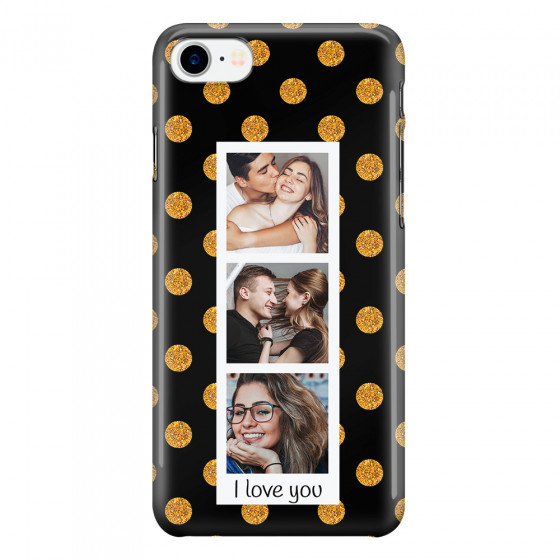 APPLE - iPhone 7 - 3D Snap Case - Triple Love Dots Photo