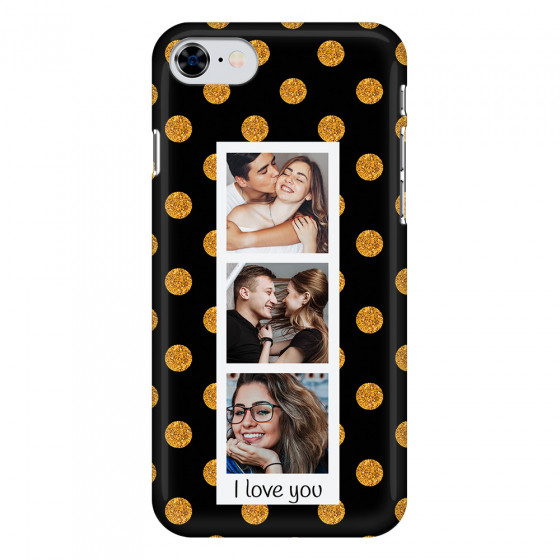 APPLE - iPhone 8 - 3D Snap Case - Triple Love Dots Photo