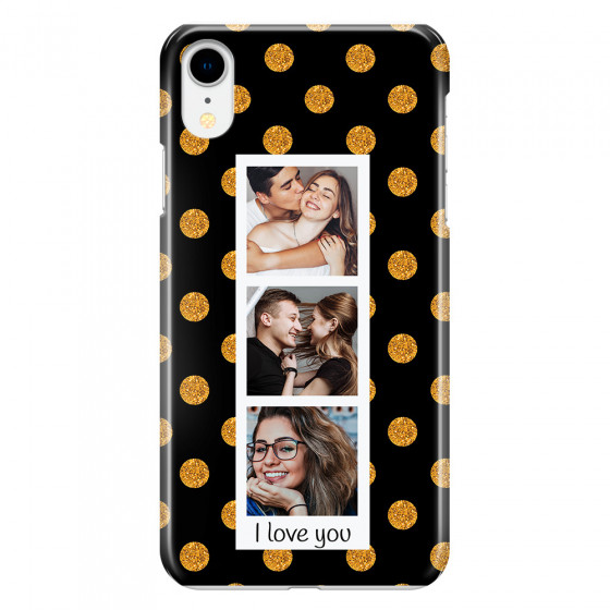 APPLE - iPhone XR - 3D Snap Case - Triple Love Dots Photo
