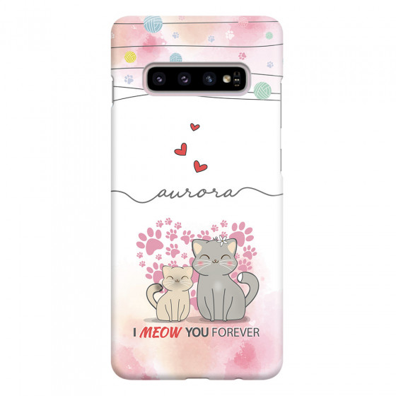 SAMSUNG - Galaxy S10 Plus - 3D Snap Case - I Meow You Forever