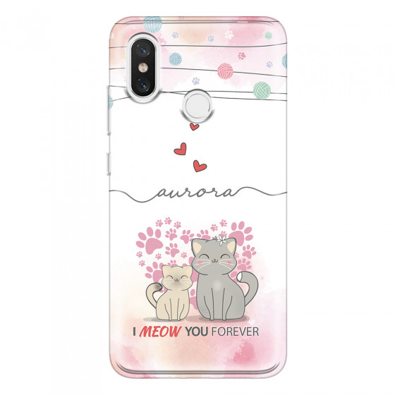 XIAOMI - Mi 8 - Soft Clear Case - I Meow You Forever