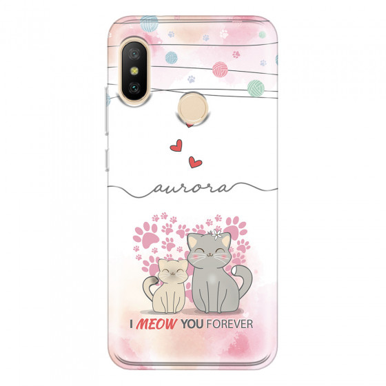 XIAOMI - Mi A2 - Soft Clear Case - I Meow You Forever
