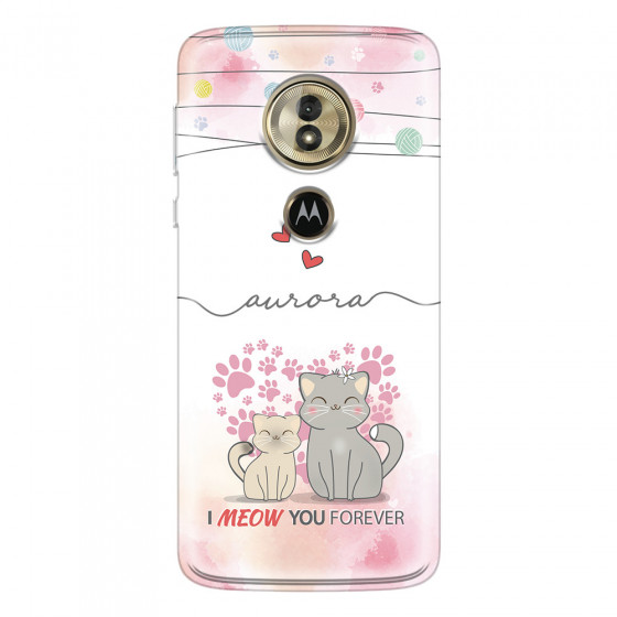 MOTOROLA by LENOVO - Moto G6 Play - Soft Clear Case - I Meow You Forever