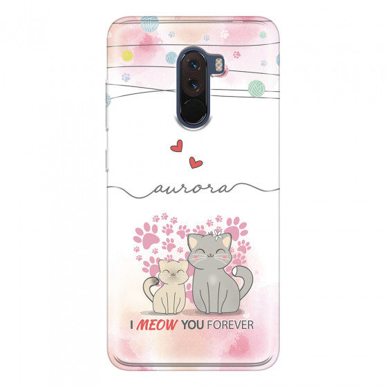 XIAOMI - Pocophone F1 - Soft Clear Case - I Meow You Forever
