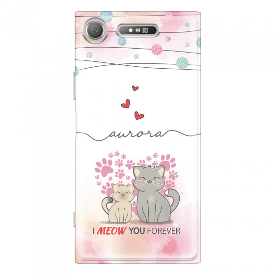 SONY - Sony XZ1 - Soft Clear Case - I Meow You Forever