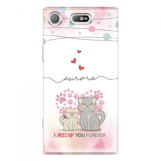 SONY - Sony XZ1 Compact - Soft Clear Case - I Meow You Forever