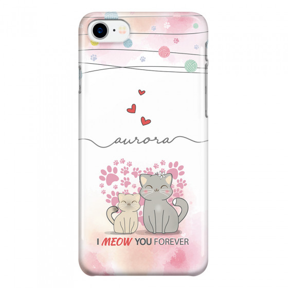 APPLE - iPhone 7 - 3D Snap Case - I Meow You Forever