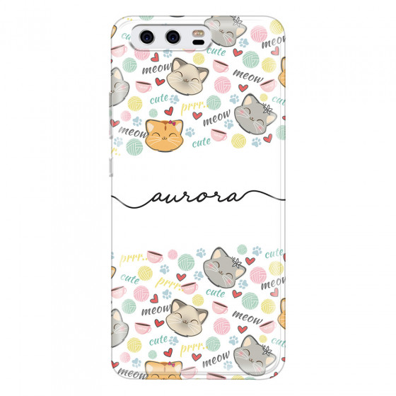 HUAWEI - P10 - Soft Clear Case - Cute Kitten Pattern