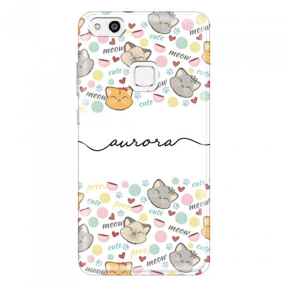 HUAWEI - P10 Lite - Soft Clear Case - Cute Kitten Pattern