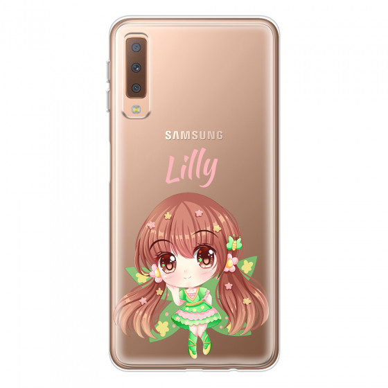 SAMSUNG - Galaxy A7 2018 - Soft Clear Case - Chibi Lilly
