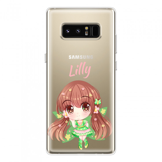 SAMSUNG - Galaxy Note 8 - Soft Clear Case - Chibi Lilly