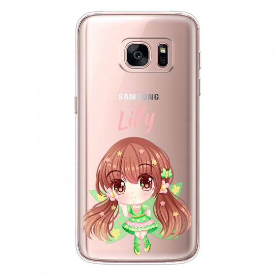 SAMSUNG - Galaxy S7 - Soft Clear Case - Chibi Lilly