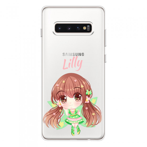 SAMSUNG - Galaxy S10 Plus - Soft Clear Case - Chibi Lilly