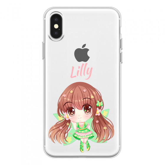 APPLE - iPhone X - Soft Clear Case - Chibi Lilly