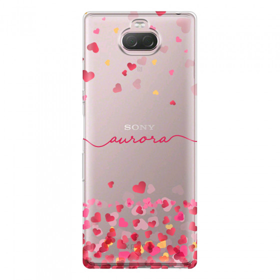 SONY - Sony 10 Plus - Soft Clear Case - Scattered Hearts