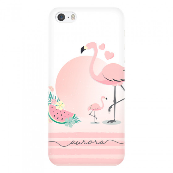 APPLE - iPhone 5S - 3D Snap Case - Flamingo Vibes Handwritten