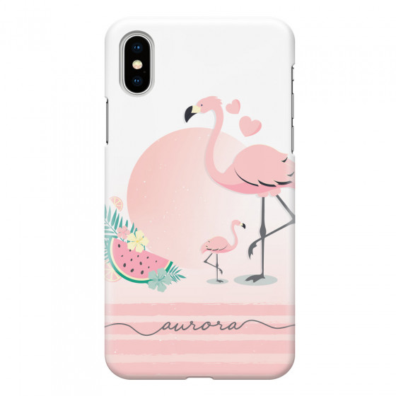 APPLE - iPhone XS Max - 3D Snap Case - Flamingo Vibes Handwritten