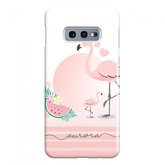 SAMSUNG - Galaxy S10e - 3D Snap Case - Flamingo Vibes Handwritten