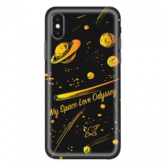APPLE - iPhone XS Max - Soft Clear Case - Dark Space Odyssey