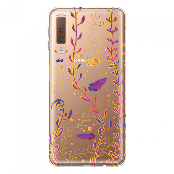 SAMSUNG - Galaxy A7 2018 - Soft Clear Case - Clear Underwater World