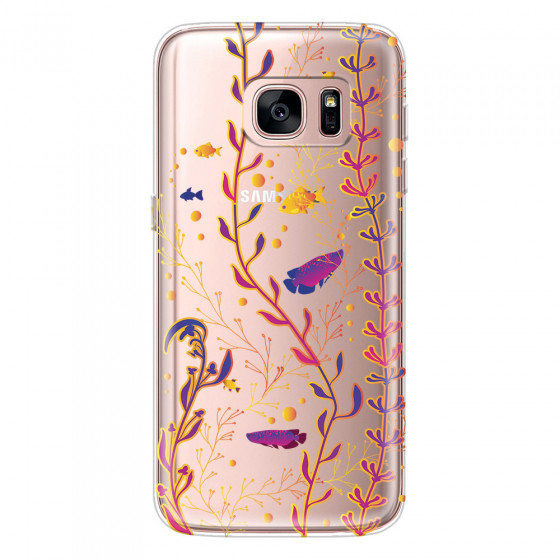 SAMSUNG - Galaxy S7 - Soft Clear Case - Clear Underwater World