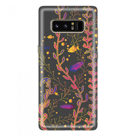 SAMSUNG - Galaxy Note 8 - Soft Clear Case - Midnight Aquarium