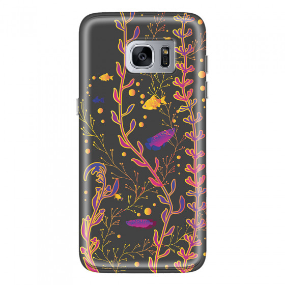 SAMSUNG - Galaxy S7 Edge - Soft Clear Case - Midnight Aquarium