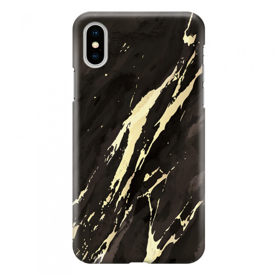 APPLE - iPhone XS Max - 3D Snap Case - Marble Ivory Black