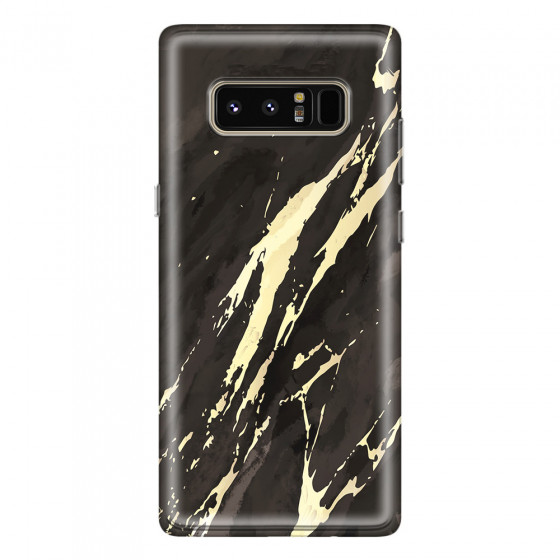 SAMSUNG - Galaxy Note 8 - Soft Clear Case - Marble Ivory Black