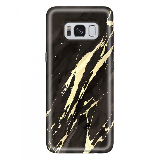 SAMSUNG - Galaxy S8 Plus - Soft Clear Case - Marble Ivory Black